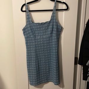 NWT Le Lis Jean Pattern Mini Dress